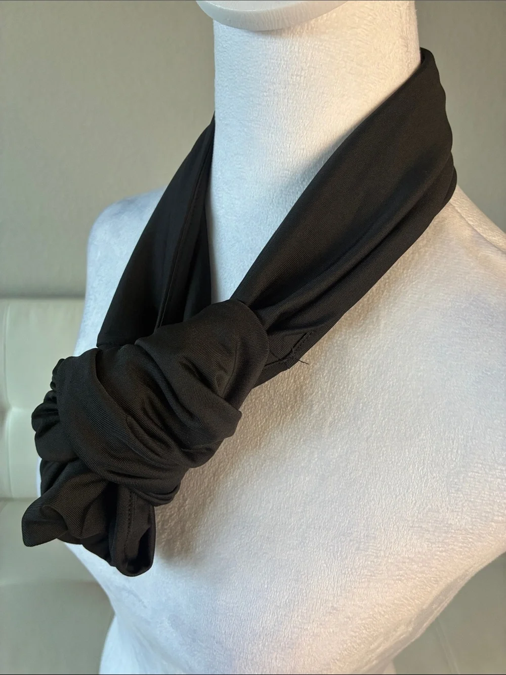 Eloquii Elegant Black Infinity Scarf